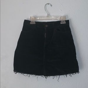 Brandy Melville/ John Galt corduroy black skirt!